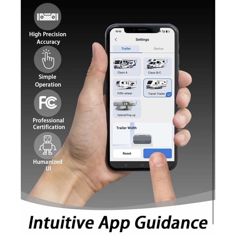 Wireless RV Leveling System - User-Friendly Phone App With Real-Time Precise Lev - Picture 3 of 9